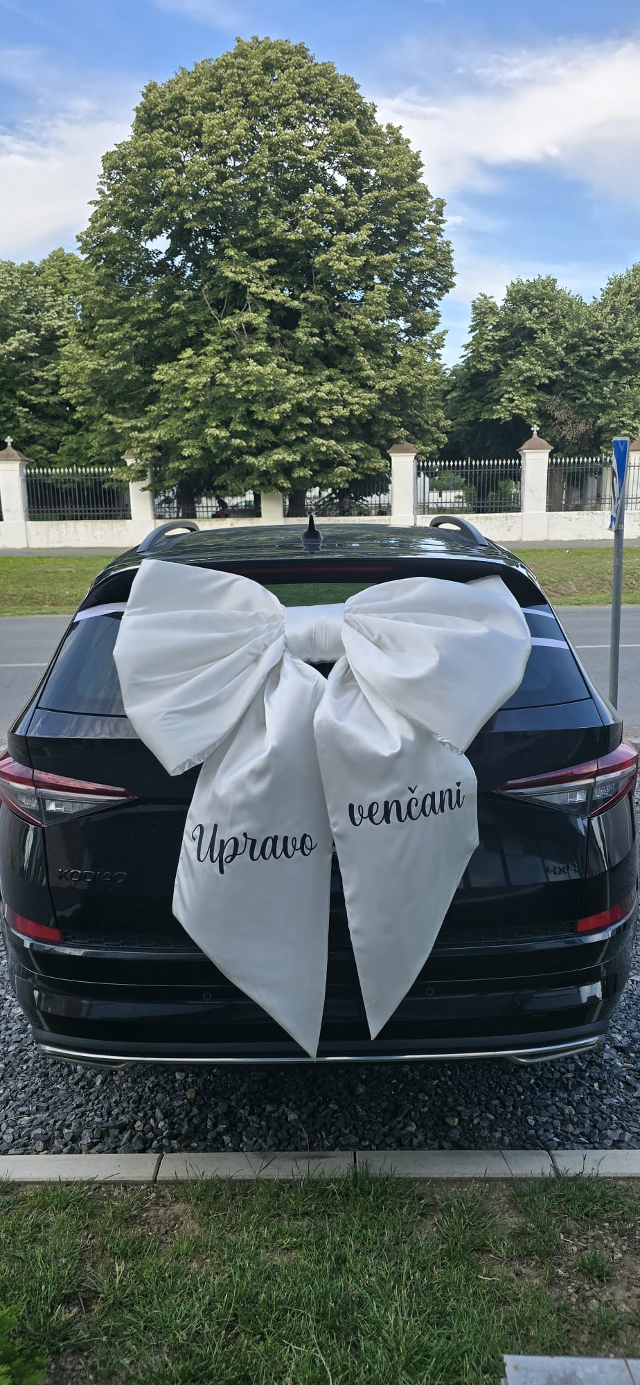 Upravo venčani — auto dekoracija